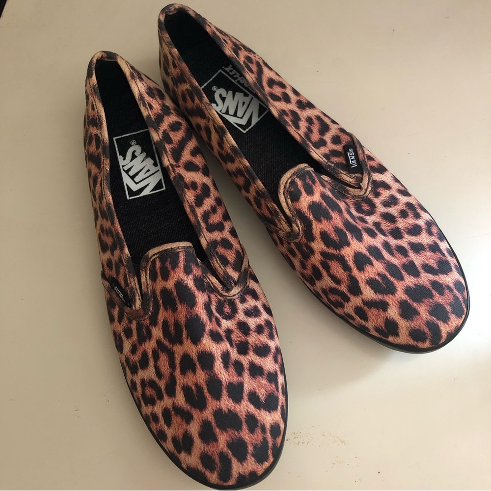 VANS Slip-on Lo-Pro Leopard Print Unisex, Men 7, Women 8.5